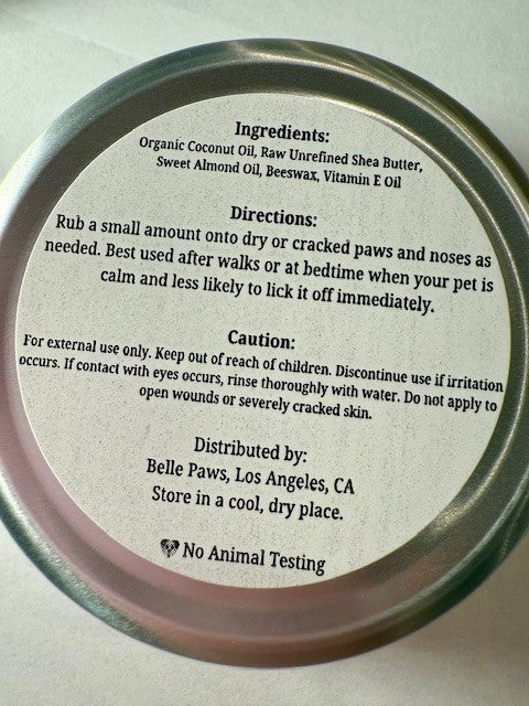 Soothing Balm for Dogs & Cats – Cracked Paw & Dry Nose Relief (2 oz)